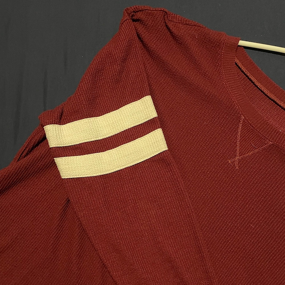 American Eagle Varsity Style Maroon Long Sleeve